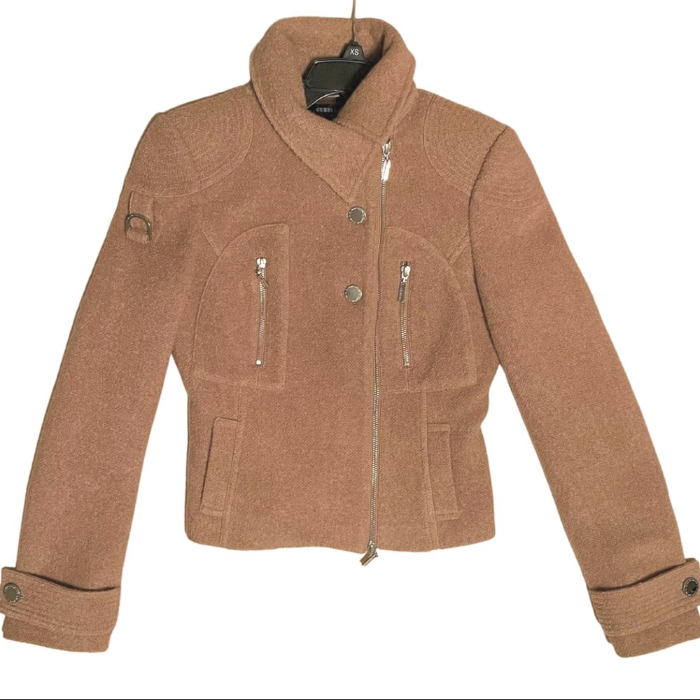 Guess by MARCIANO Wool-Blend Cropped Jacket - Picture 2 of 9